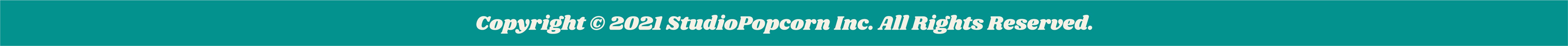 Copyright © 2021 StudioPopcorn Inc. All Rights Reserved.